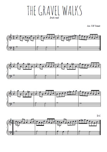 Téléchargez l'arrangement pour piano de la partition de The gravel walks en PDF